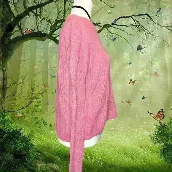 New With Tags Madewell Pink Knitted Sweater - Picture 6 of 8